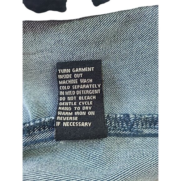 CHADWICKS Red Jean Style Cotton Jacket 16 Front Pockets Buttons Trucker - Picture 7 of 16